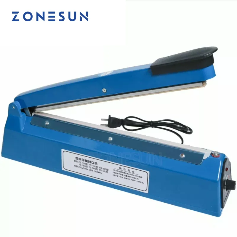 Máquina de Selagem Manual ZONE - Plastic Bag Impulse Heat Sealer avaliação e preço