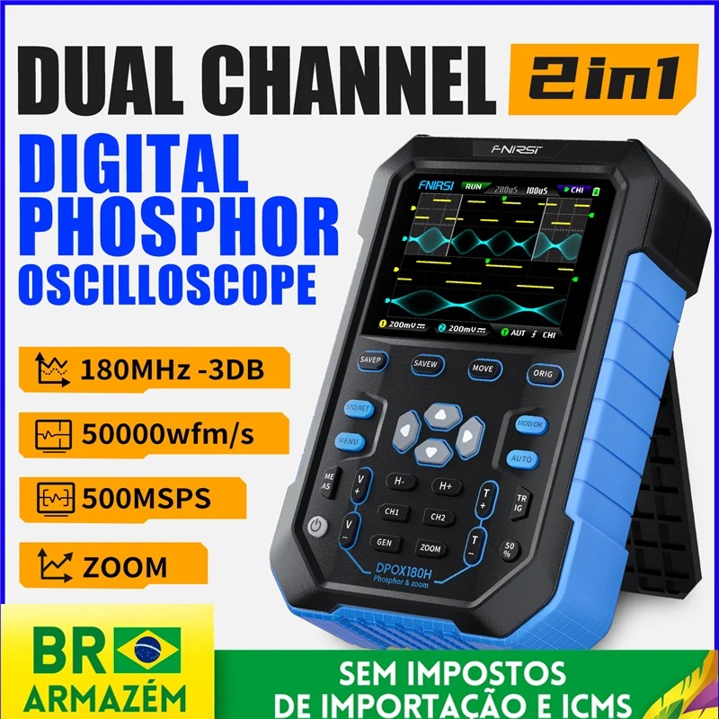 Osciloscópio Digital Portátil  - Test Instruments avaliação e preço