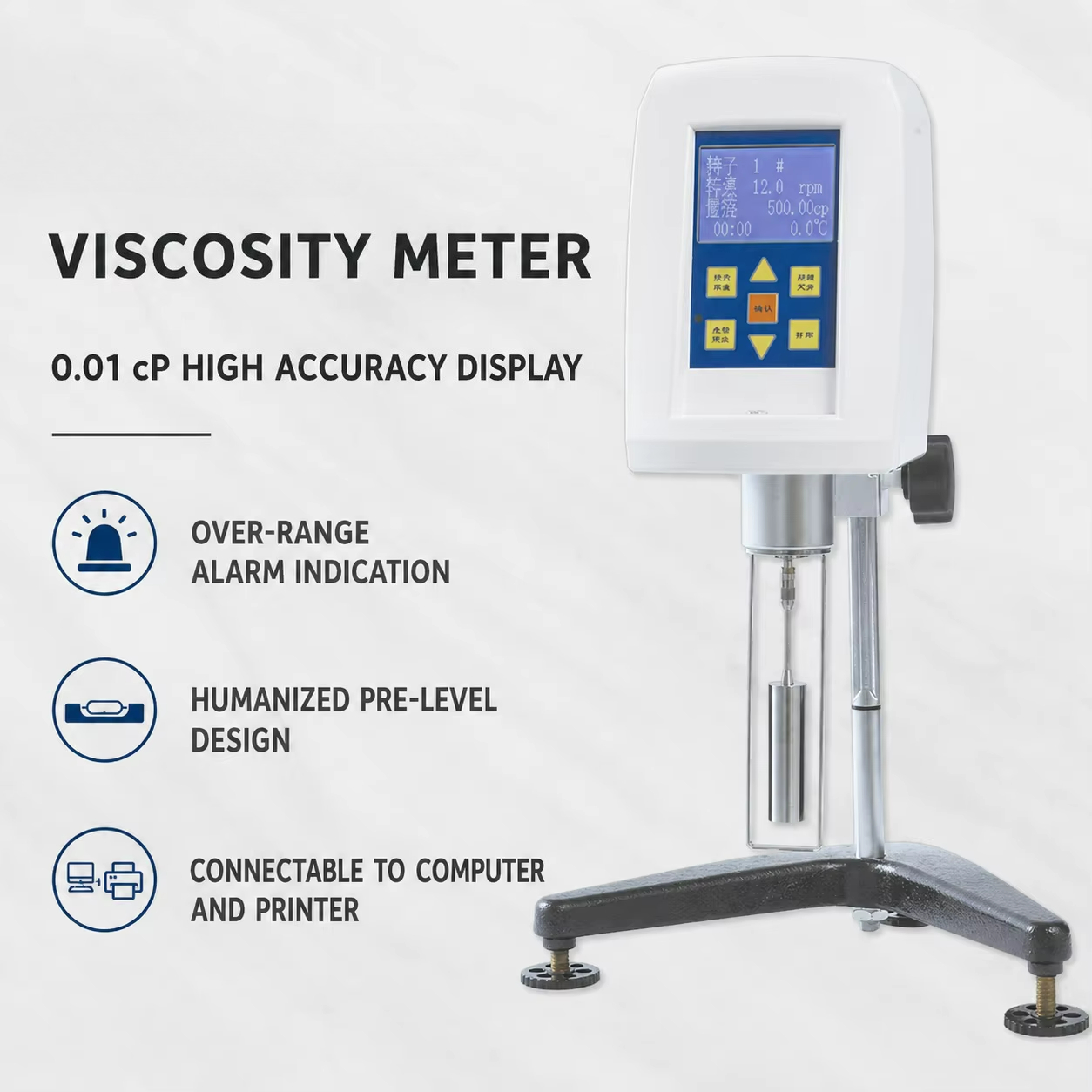 Test Instruments - Viscosímetro Dv2T, Equipamento de Teste Laboratorial,