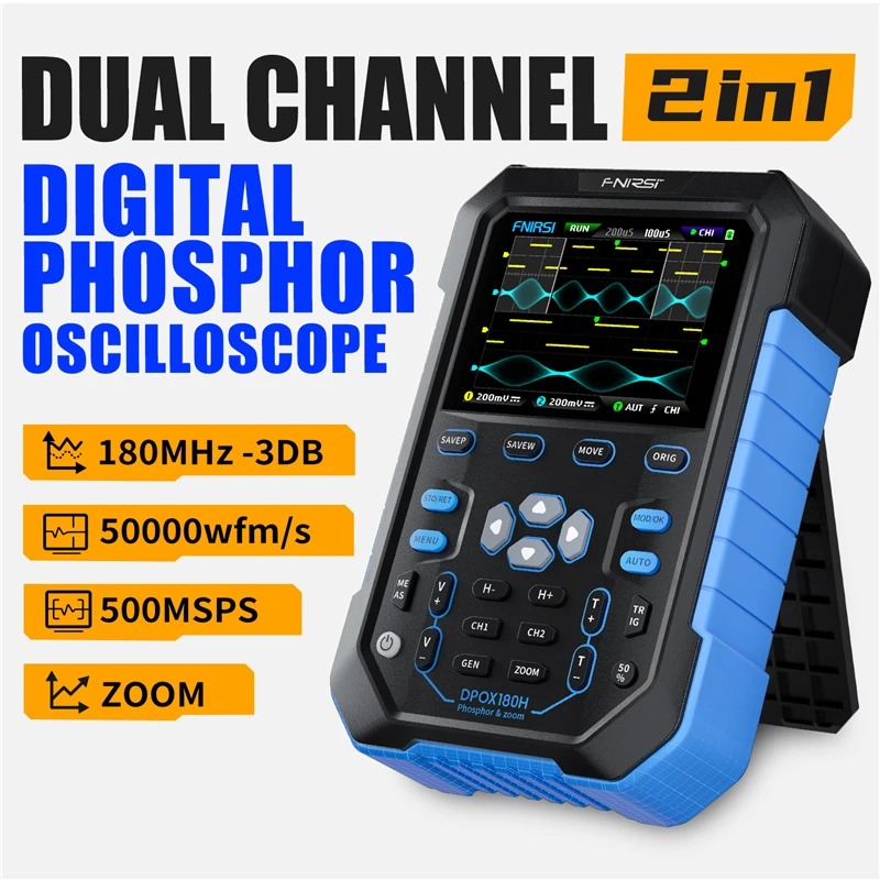Osciloscópio Digital Portátil  - Fnirsi Digital Oscilloscope Handheld avaliação e preço