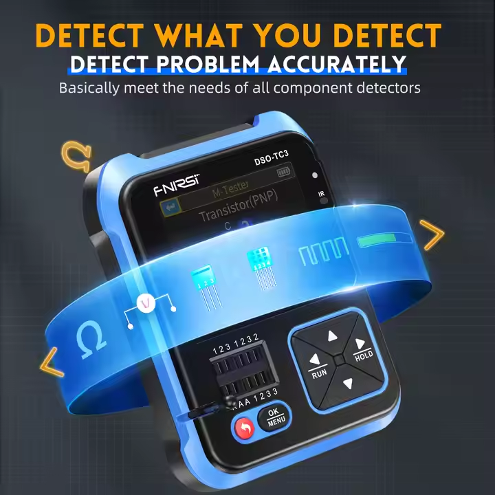 Osciloscópio Digital Portátil  - Fnirsi Digital Oscilloscope Handheld avaliação e preço
