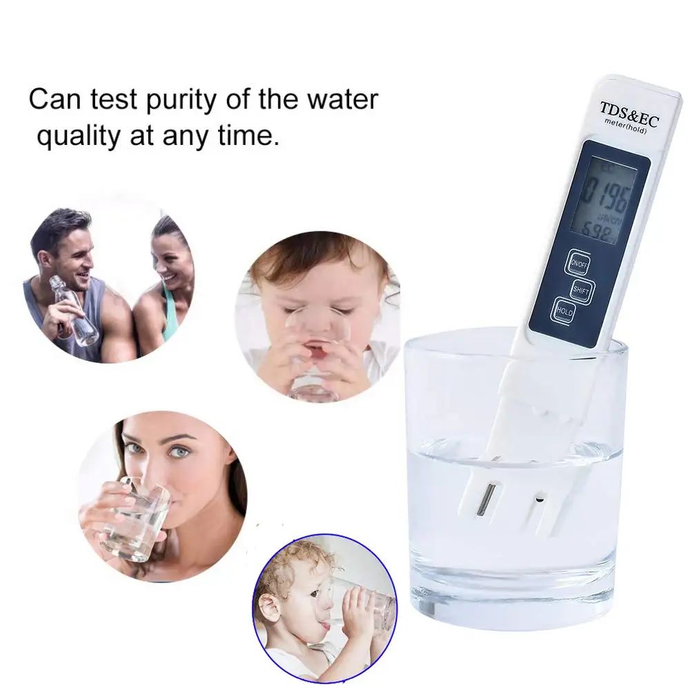 Medidor Digital de TDS e EC pa - Ph Meter Digital Water Tester avaliação e preço